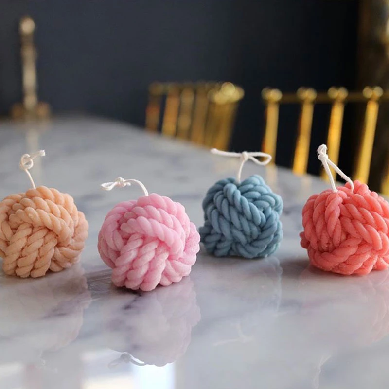 3D Knitting Wool Ball Silicone Candle Mold DIY Fondant Cake Decorating Tools Handmade Aroma Gypsum Mould Crafts 3D Knitting Wool Ball Silicone Candle Mold DIY Fondant Cake Decorating Tools Handmade Aroma Gypsum Mould Crafts