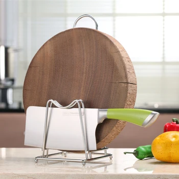

New Stainless Steel Kitchen Rack Chopping Board Stand Rack Kitchen Household Organizer Pan Cover Storage Shelf Pot Lid Holder
