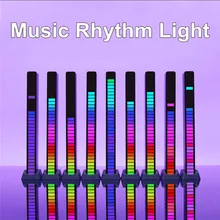 

Pickup Rhythm Light USB LED Strip Light Sound Control Music Atmosphere Light RGB Colorful Tube Energy-Saving Lamp Ambient Light