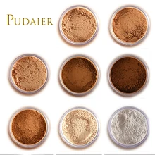 Pudaier макияж Рассыпчатая пудра для лица для женщин темная кожа длительное отбеливание бронзант, контур телесного цвета основа установка пудры