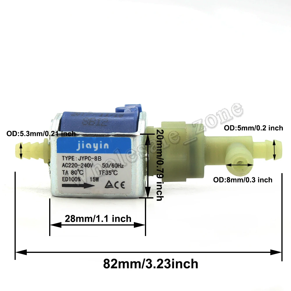 JYPC-8B AC 220 V-240 V 15W электромагнитный соленоид самовсасывающий водный Медицинский Набор паровой железной части аксессуары/паровой насос для паровой швабры