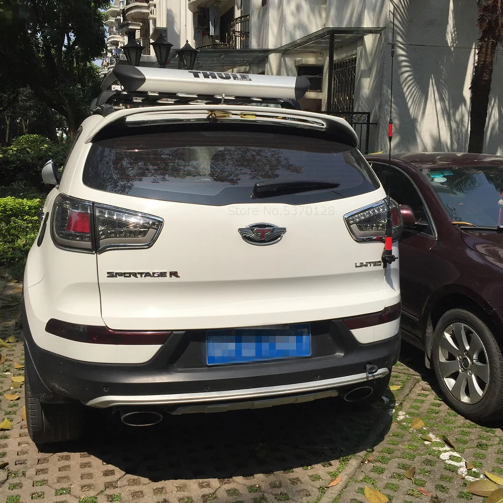 AITWATT подходит для Kia Sportage R 2011 до Черный спойлер высокого качества АБС пластик задний багажник крыло спойлер автомобильные аксессуары