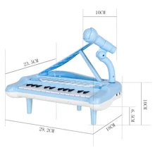 [Срочное предложение особенно] многофункциональное фортепиано с электронной клавиатурой музыкальный инструмент-подключение мобильный телефон, микрофон Сияющий