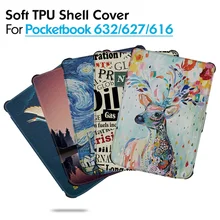 Умный чехол AROITA для Pocketbook 616 627 632-Touch Lux 4/Basic Lux 2/Touch HD 3-Ударопрочный Мягкий защитный чехол из ТПУ