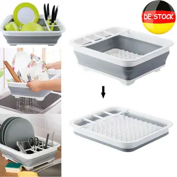 

Küche Zusammenklappbare Abtropffläche Wäscheständer Klappschüssel Geschirrhalter Bottles,Jars & Boxes