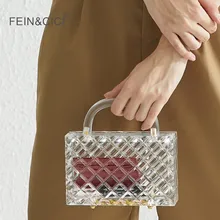 clear hard plastic purse
