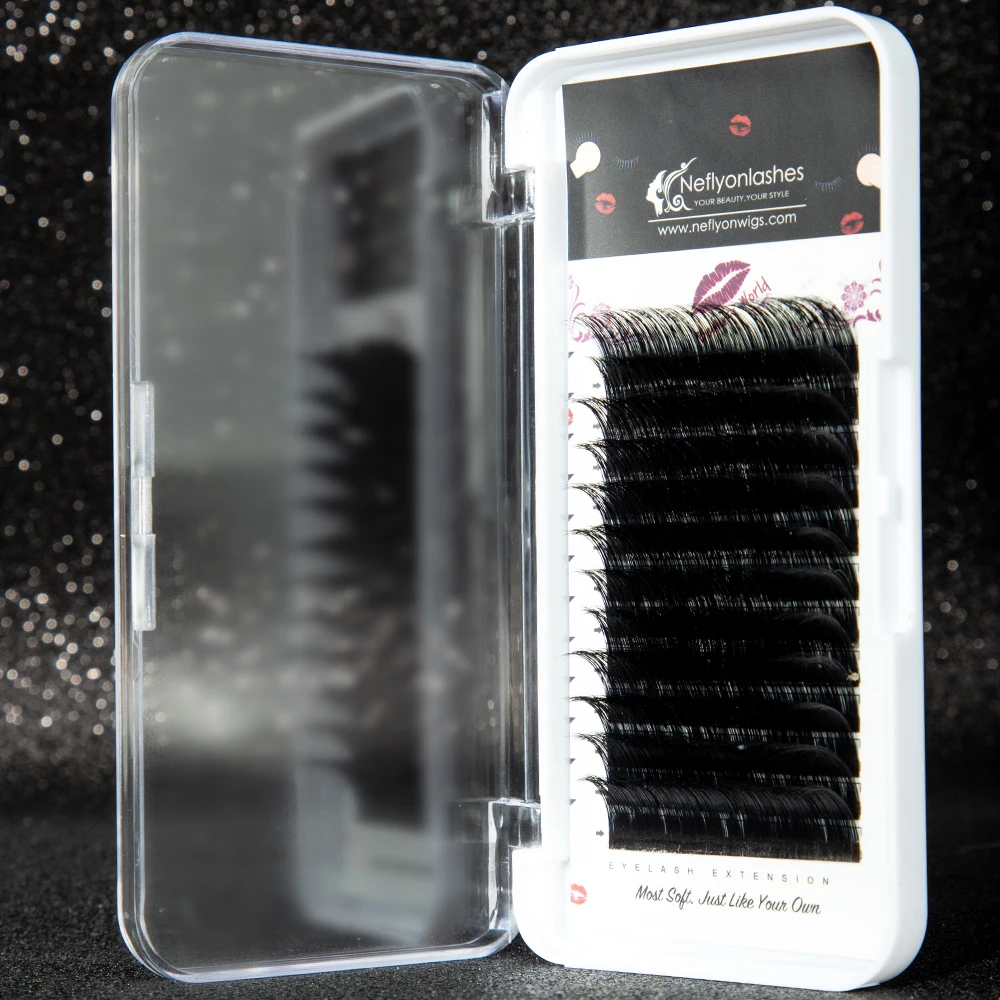 

D Curl Individual Camellia False Lashes Easy Fan Eyelash Extension Pandora Fake Mink Fast Volume Blossom Eyelashes Extensions