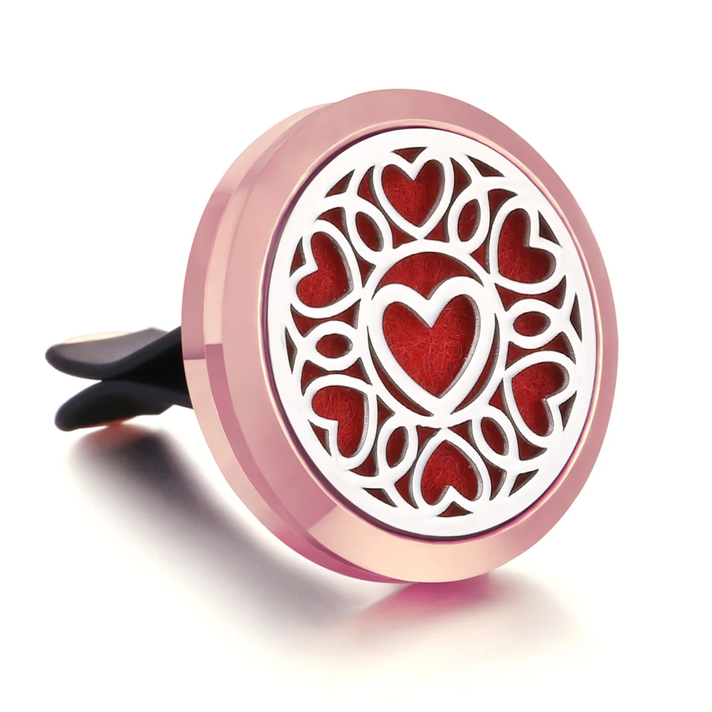 Новинка 2019 Подвеска для ароматерапии цвета розового золота из нержавеющей стали