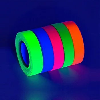 

5Pcs Luminous Fluorescent Night Self-adhesive Glow In The Dark Sticker Tape Home Decoration Warning Tape Five-colors