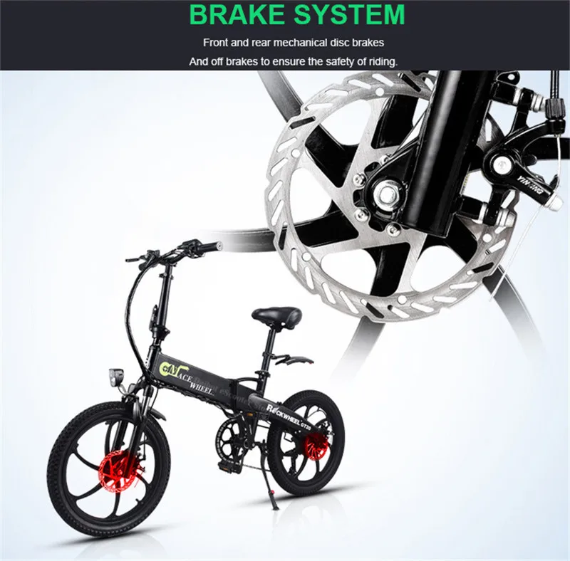 New 20 Inch Electric Bike Bicycle Folding Two Wheels Electric Bikes 7.8AH 48V 350W Adults Electric E Scooter 70KM  (5)