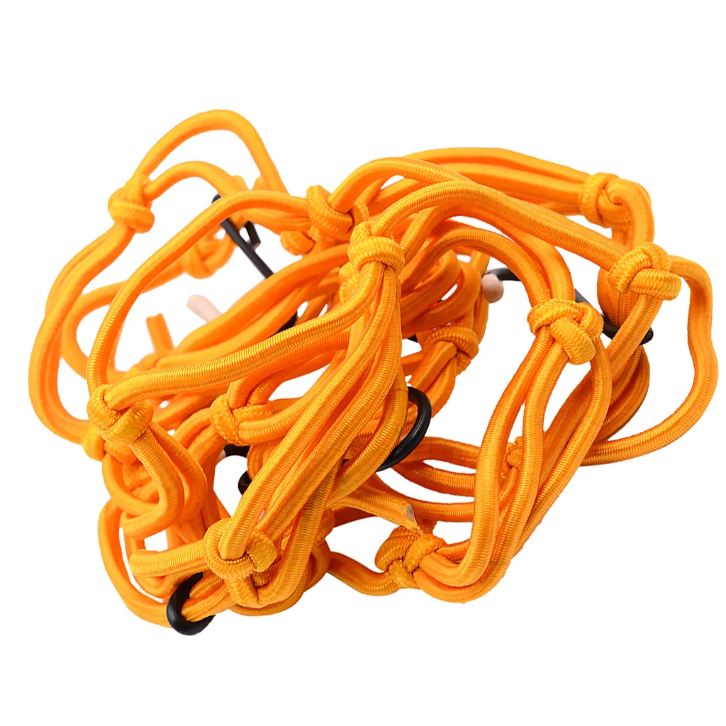 

Yellow Motorcycle Cargo Net Helmet Mesh Bag Storage Organizer Fastener