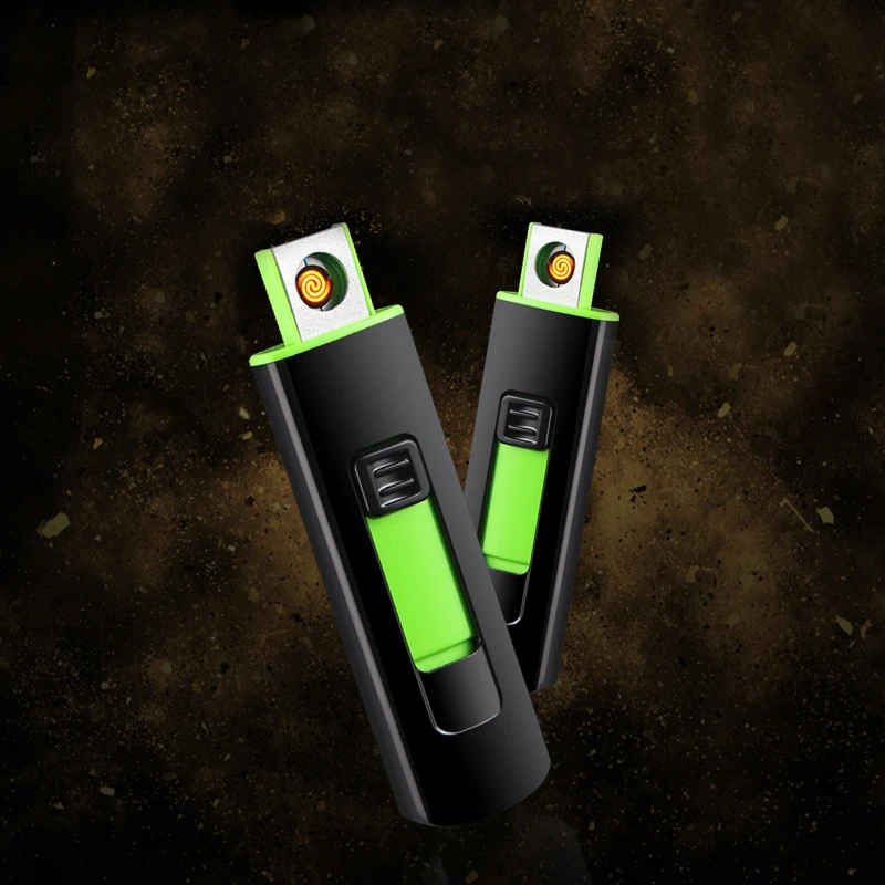 Зажигалка для сигарет креативная маленькая перезаряжаемая USB ветрозащитная