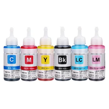 

Dye ink Based Non OEM 6 color Refill Ink Kit 70ml for Epson L800 L801 printer ink Cartridge No. T6731/2/3/4/5/6
