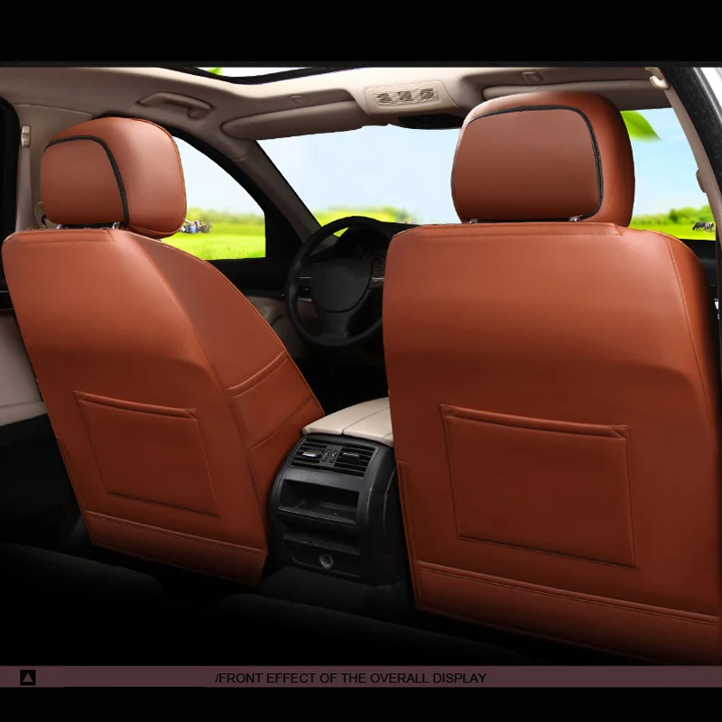 Чехлы для сидений автомобиля из кожзама и ледяного шелка Mercedes Benz GLC 250 200