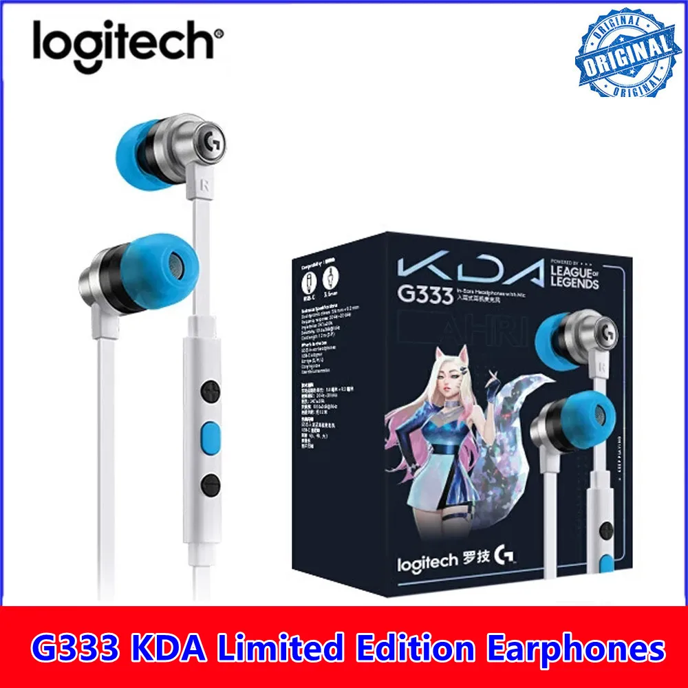 Logitech G333 Kda Limited Edition Gaming Earphones Inear Gaming