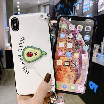 Fashion Lanyard Crossbody Wallet Phone case For iPhone 11 XS MAX XR X 7 8 6 6S Plus Leather Card Slot With Shoulder Strap Cover 5