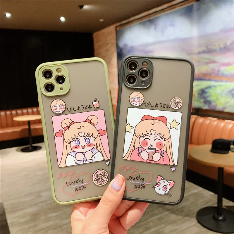 Милый Сейлор Мун для iphone 11 Pro Max 7 8 plus X XR XS чехол телефона модная задняя крышка с