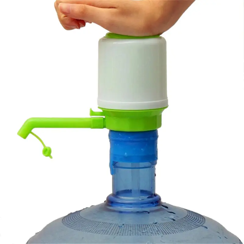 1pc Innovative Vacuum Action Manual Pump Dispenser 5 Gallon Bottled Drinking Water Hand Press Removable Tube