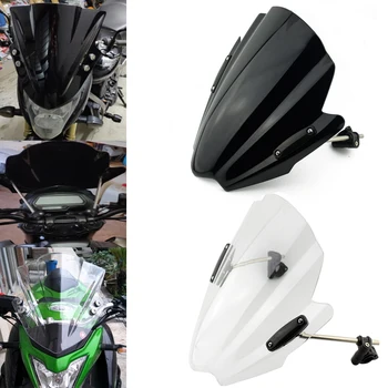 

Motorcycle Windshield Windscreen Adjustable Bracket Airflow Wind Screen for Honda CBR600 CBR750 CBR900 CBR919 CB250 CB400 CB500