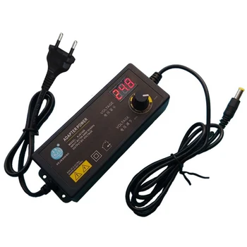 

US Plug/ EU Plug AC 100-240V To DC 3-24V for Camera LED Strip Light Power Supply Adaptor Adjustable Universal Adapter