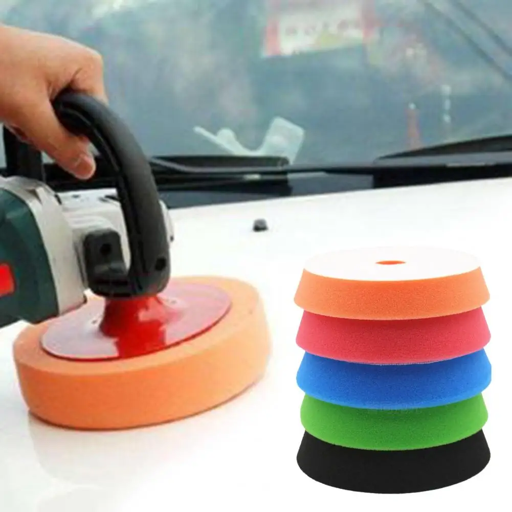 Accessories Buffing Car Accessories Polishing Pad Sponge Polisher 5 Pieces Pads set 15cm 6 Inch Car Foam Drill wheel Set Kit Pow