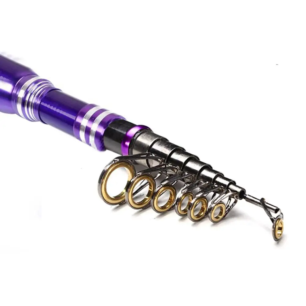 Super Short Type Hard Metal Fishing Rod 1.8-3.6m Carbon Retractable Lure Fishing Rod