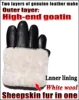 Deerskin-guantes de piel de oveja para hombre y mujer, guantes de lana para invierno, gruesos y cálidos ► Foto 2/6