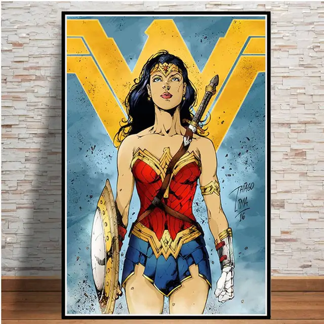 Online Shop Nt442 Poster Prints Artwork Wonder Woman Dc Comic Girl