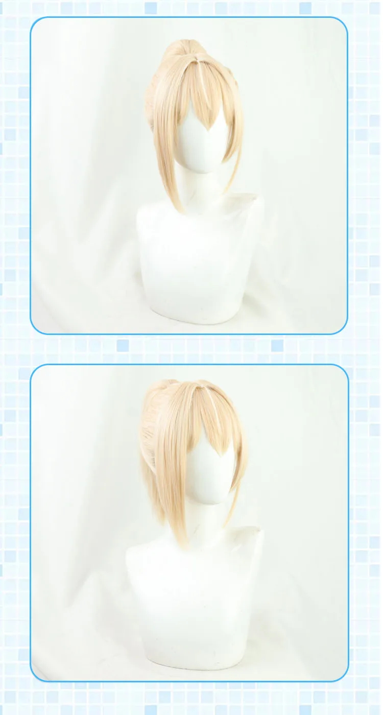 Kazama Iroha Cosplay Wig VTuber Hololive Youtuber Blonde