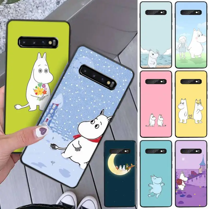 Роскошный брендовый чехол Hippo Moomin с милыми животными чехлы для Samsung Galaxy S8 S9 S10e S20 PLUS