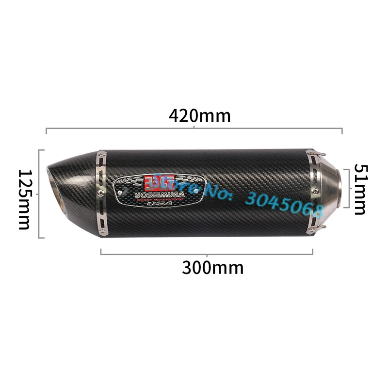Мото rcycle Yoshimura выхлопная труба Escape модифицированный мото карбоновый глушитель Универсальный дБ убийца для ниндзя 400 MT-09 TRK 502 BWS 125 R6