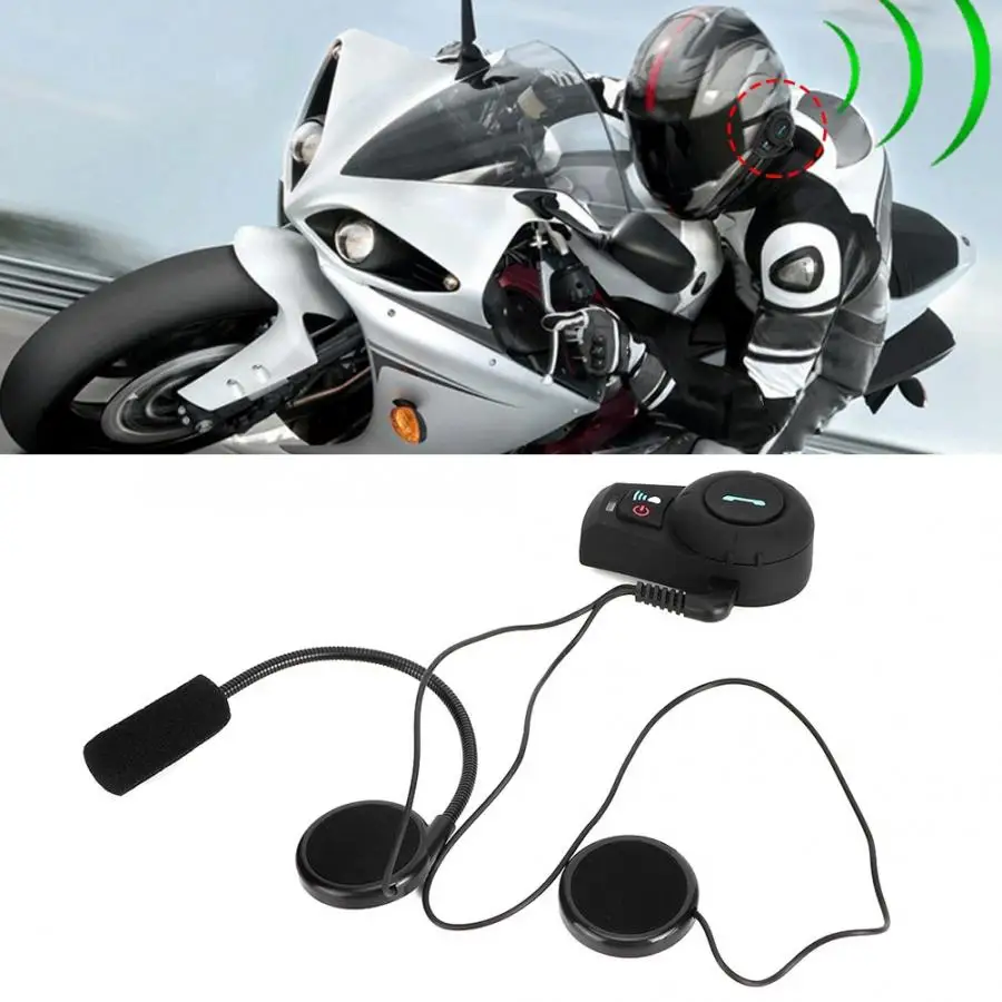 Мотоцикл Bluetooth наушник для внутренней связи Hands-Free гарнитура ветростойкая анти-шум