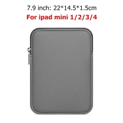 Versatile Soft Tablet Liner Sleeve Pouch Bag (7.9 inch Grey)