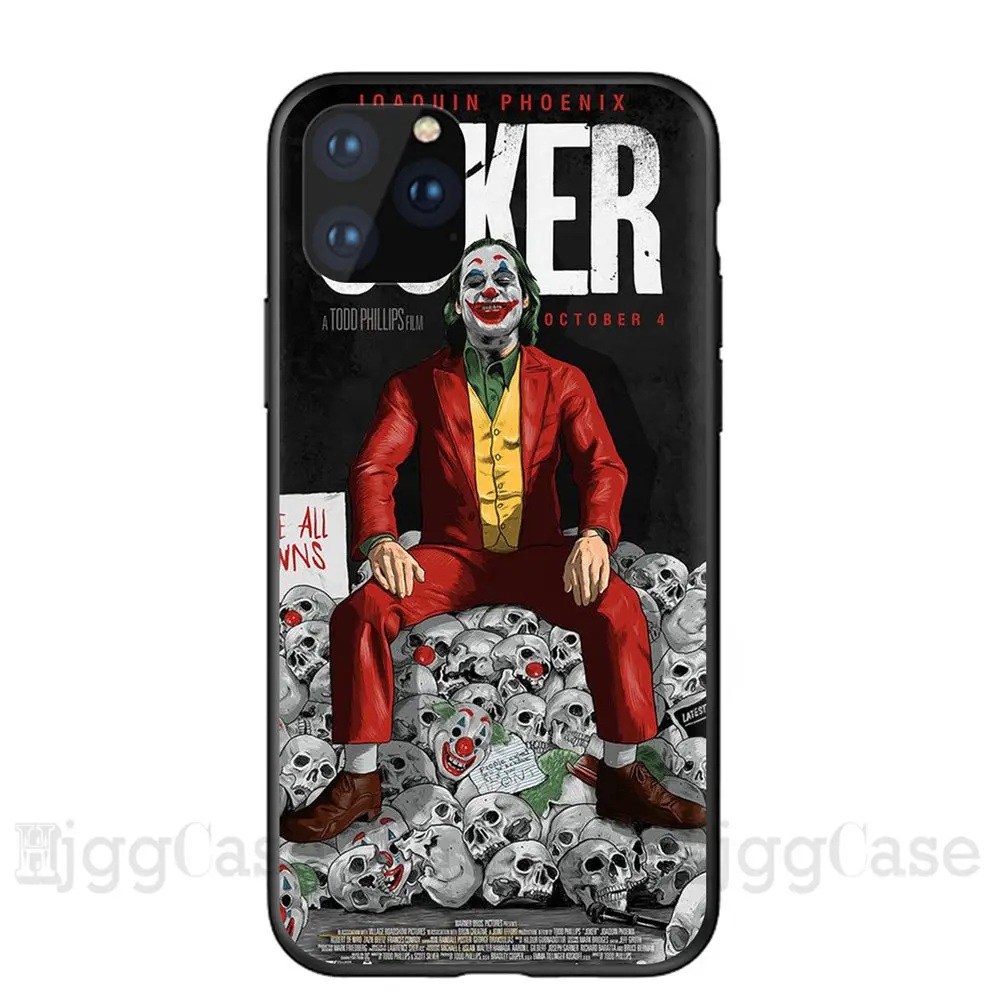 F4359 Joker Joaquin Phoenix мягкий силиконовый черный чехол для телефона для iPhone 11 Pro MAX 5S SE 6 6s 7 8 Plus X Xs MAX XR - Цвет: F4359