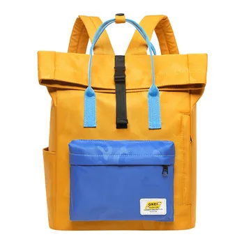

Fashion Women's Solid Color Bag Hair Ball Nylon Multi-Function Backpack Bag Large-capacity Backpack Student Backpack1125