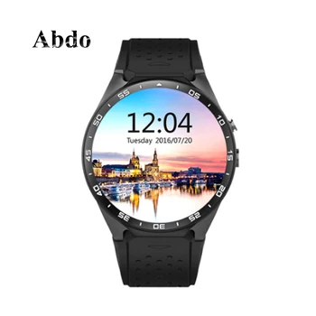 

KW88 Smart Watch Android 5.1 Fitness Tracker Waterproof Smartwatch MTK6580 quad core 3g Bluetooth GPS Heart Rate Monitor phone