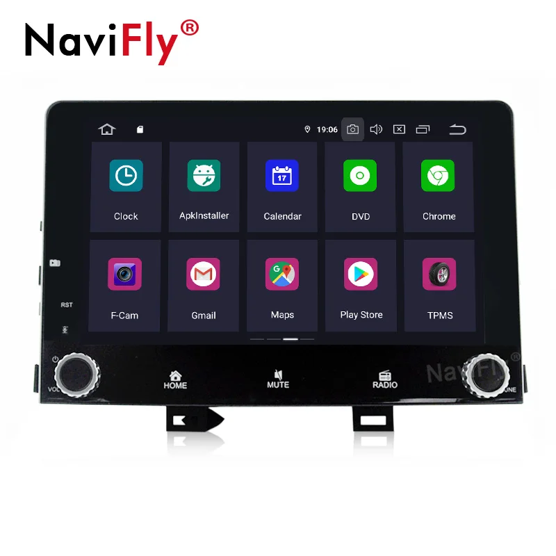 Sale Android 9.0 Car Radio BT Multimedia Player Navigation GPS For KIA RIO 2017 2018 2019 Car GPS BT wifi RDS 2