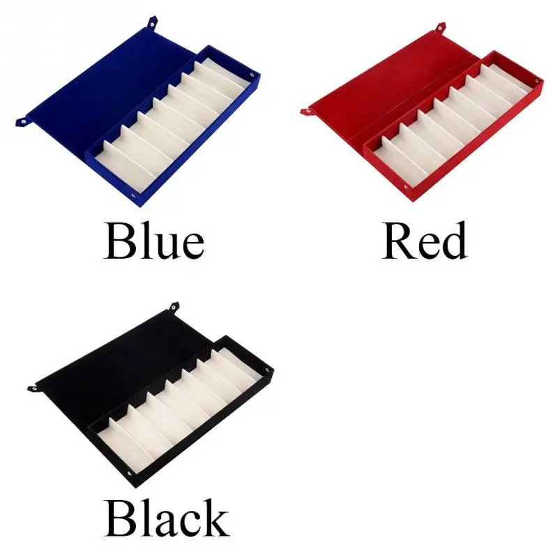 Showing Stand Gift Glasses Case Display Grid Artificial Suede 8 Slot Sunglasses Storage Tidy Tool Holder Jewelry Organizer Box