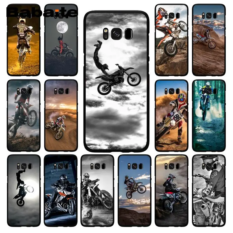 Спортивный чехол для телефона Babaite Moto Cross Samsung Galaxy S10E S7 Edge S9 S8 S10plus S6 S10Lite | Мобильные