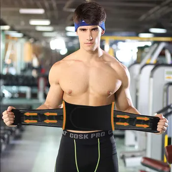 

AOFEITE Black Double Pressure Sports Waist Support Belt Breathable with ACT Fabric Postpartum Abdomen with Corset Belt Men Women