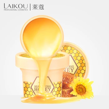 

2pcs Laikou 120g Honey Milk Anti Aging Crack Mask Paraffin Wax Hand Nourishing Care Remove Dead Skin Peeling Spa Exfoliating