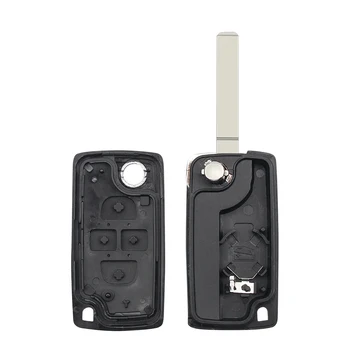 KEYYOU 10pcs 4 Buttton per Peugeot 1007 per Citroen C8 Car Key Shell Flip Floding Fob Remote Key Case CE0523/CE0536 HCA/HU83 VA2 4 KEYYOU 10pcs 4 Buttton per Peugeot 1007 per Citroen C8 Car Key Shell Flip Floding Fob Remote Key Case CE0523/CE0536 HCA/HU83 VA2 - KEYYOU 10pcs 4 Buttton per Peugeot 1007 per Citroen C8 Car Key Shell Flip Floding