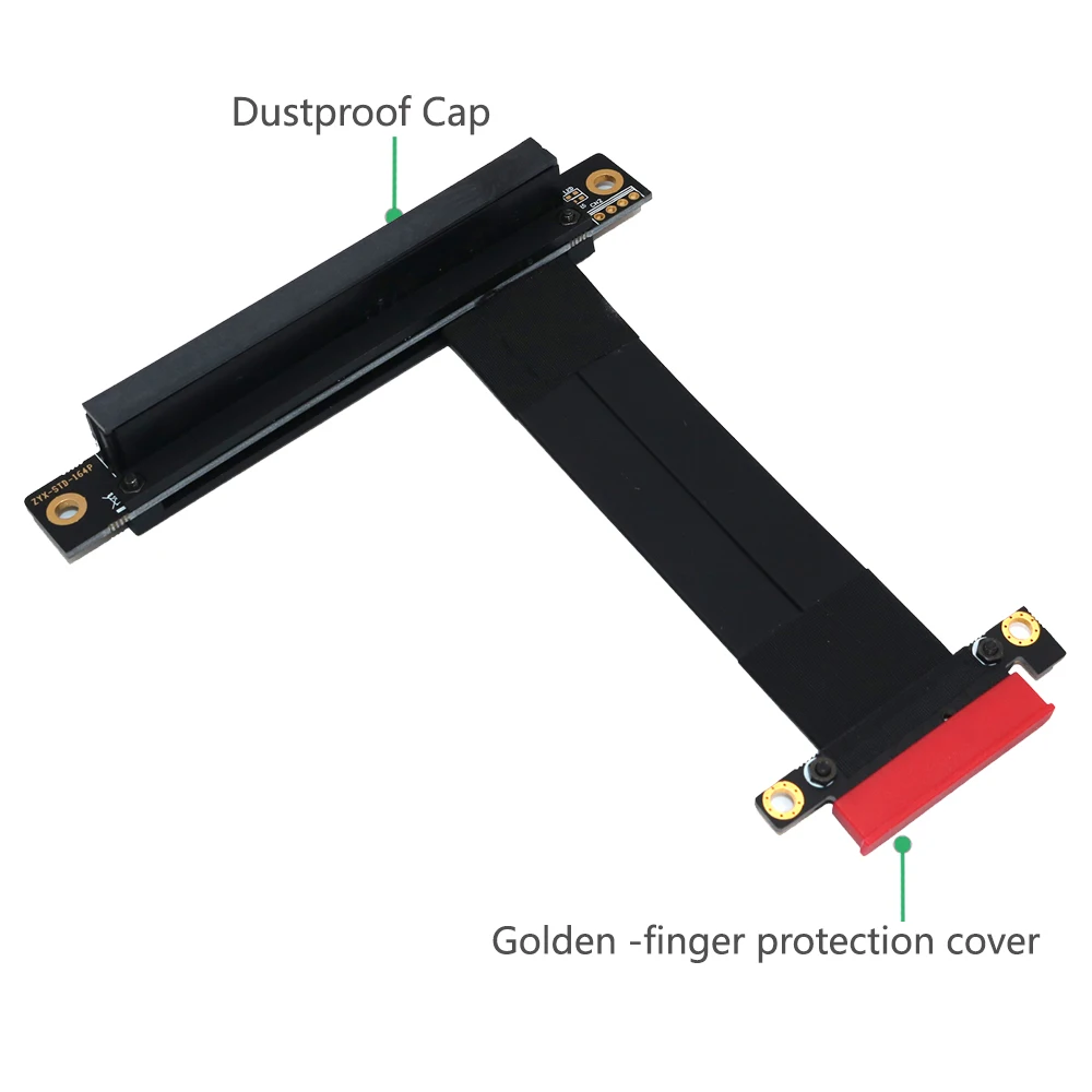 PCI Express PCI-E 4X до 16X слот Riser Card конвертер удлинитель ленточный адаптер удлинитель PCIe 16X90 градусов+ магнитное основание