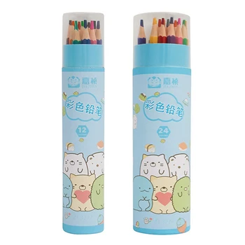 

12/24 Color Pencil Professional Brilliant Color High Quality Colored Pencils Office School Student Stationery Gift