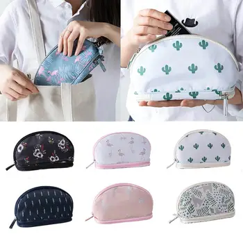 

1PC Portable Cosmetic Printed Organizer Makeup Storage Hot Sale Double Layer For Travel Storage Bag Large Capacity Handbag