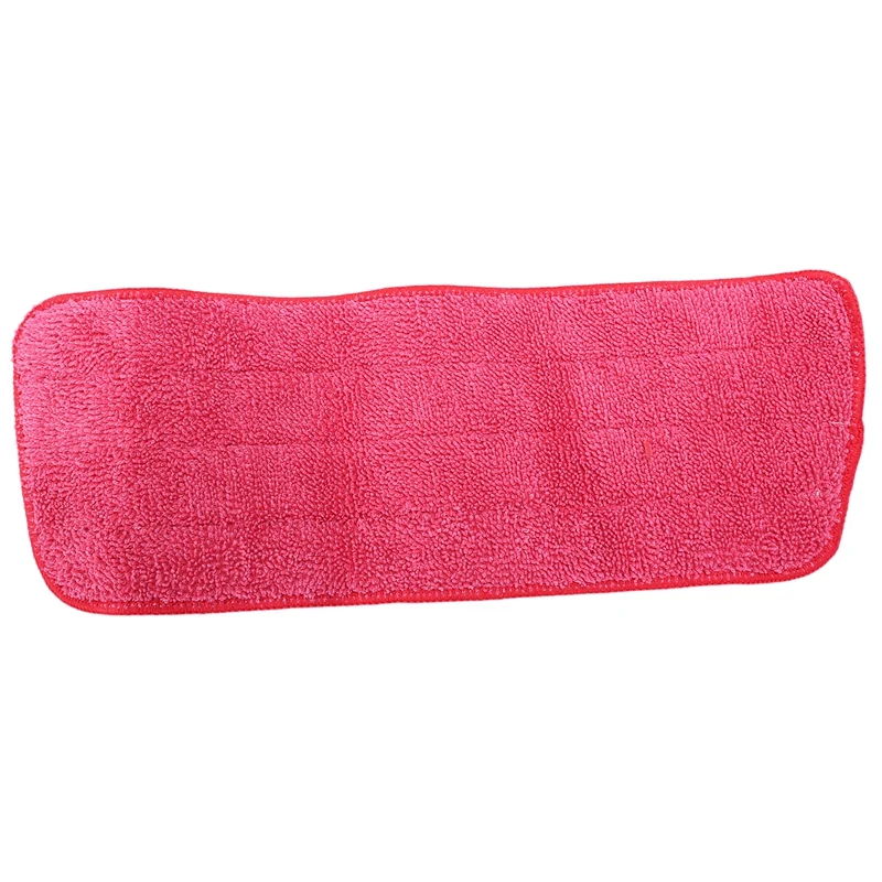 

Replacement fiber Washable Mop head Fit Flat Spray Mops Household Cleaning Tools(Red)