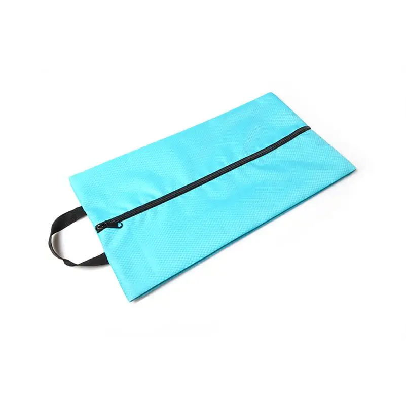 BLUE SHOE BAG Нейлоновая дорожная сумка для мужчин и женщин, органайзер для ручной клади, большая Вместительная дорожная сумка, Складная Водонепроницаемая компрессионная упаковка, кубики - Цвет: BLUE SHOE BAG