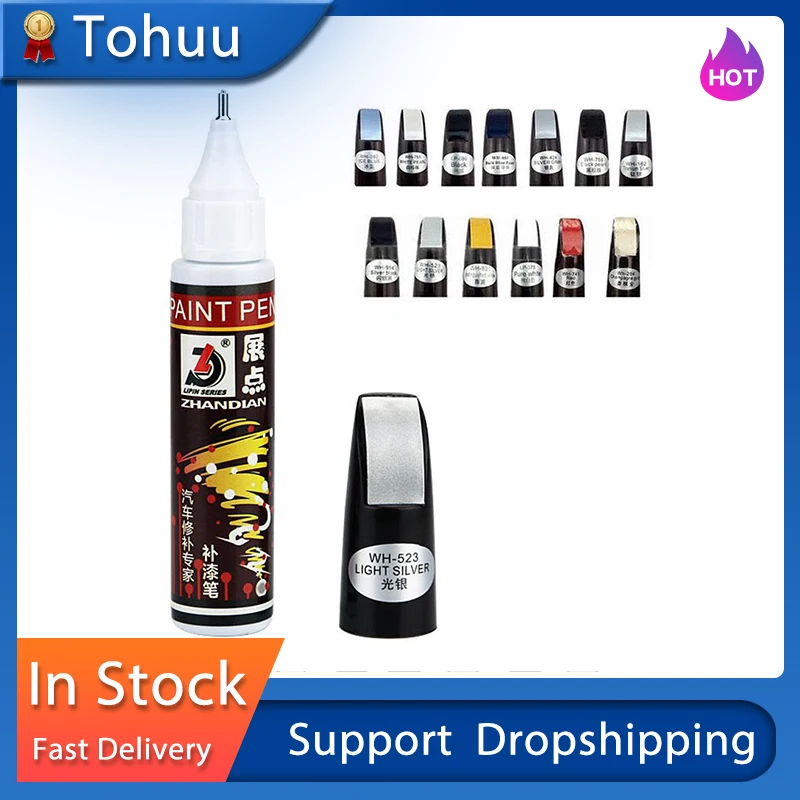Car Scratch Removal Pen Car Paint Repair Pen Auto Coat Paint Retouch Black Silver Red Car Scratch Remover Pen Car Paint Pen Car-styling