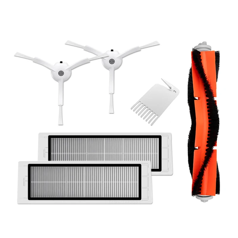 Xiaomi Spare Parts XIAOMI MIJIA робот пылесос 1 1S 2 Roborock S5 оригинальная запасная часть Набор HEPA фильтр боковой ролик основная щетка Швабра стена - Цвет: Xiaomi Spare Parts