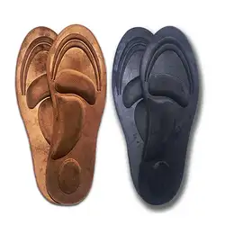 2 пары 4D трехмерная мягкая стелька-губка Осень Зима Теплая эластичная обувь Вставки для повседневной обуви кожаные ботинки спортивные
